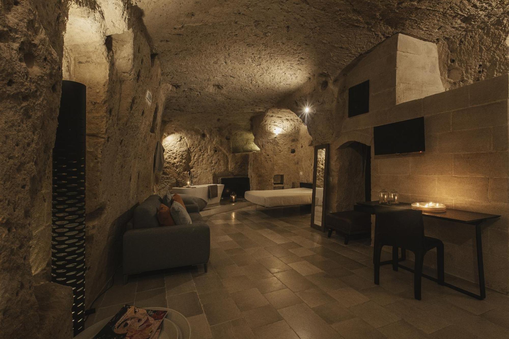 Отель Aque Cave Матера Экстерьер фото
